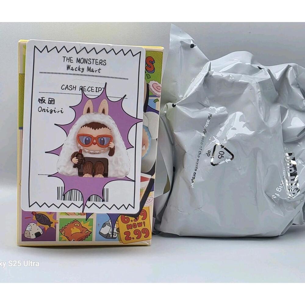 PopMart Labubu THE MONSTERS Wacky Mart SeriesFigure Origami Open Box Sealed  Bag
